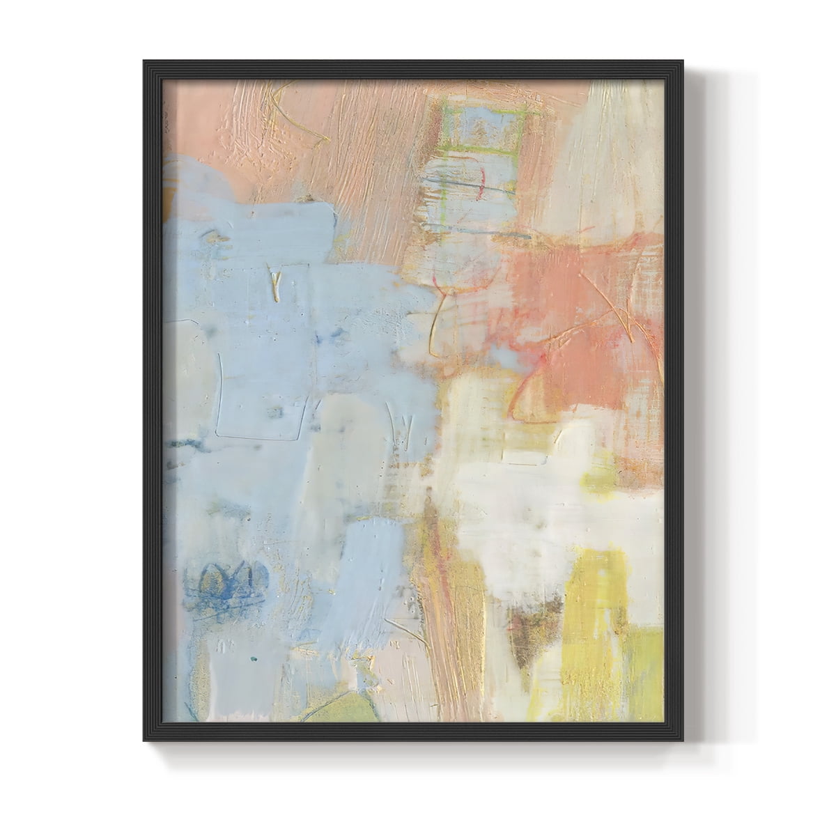 Cully I Framed Print in Black Solid Wood Framed Print No Nail Hanging