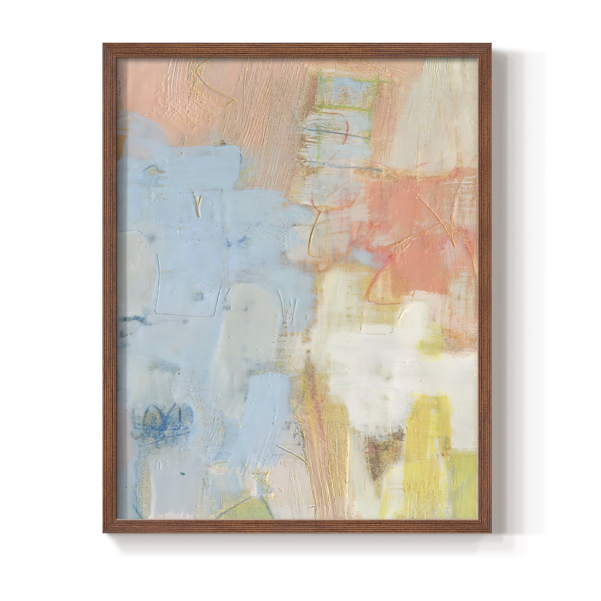 Cully I Framed Print in Brown Solid Wood Framed Print No Nail Hanging