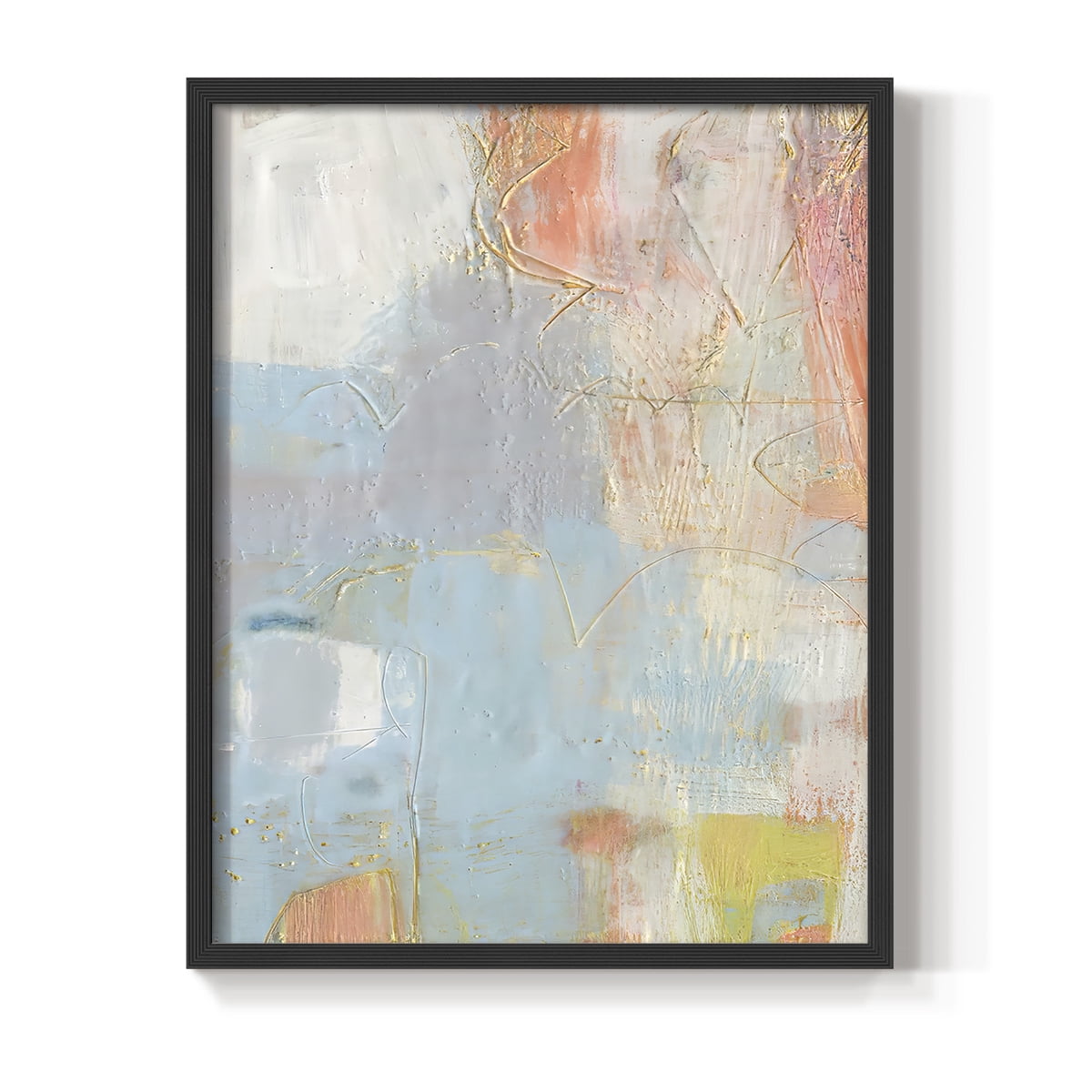 Cully II Framed Print in Black Solid Wood Framed Print No Nail Hanging