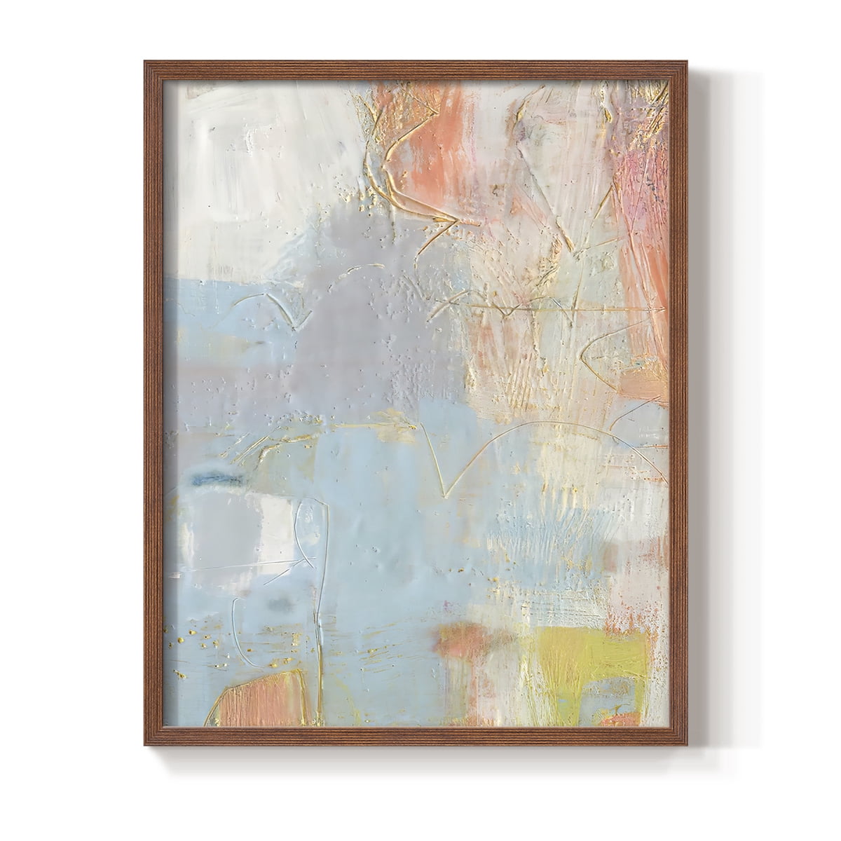 Cully II Framed Print in Brown Solid Wood Framed Print No Nail Hanging