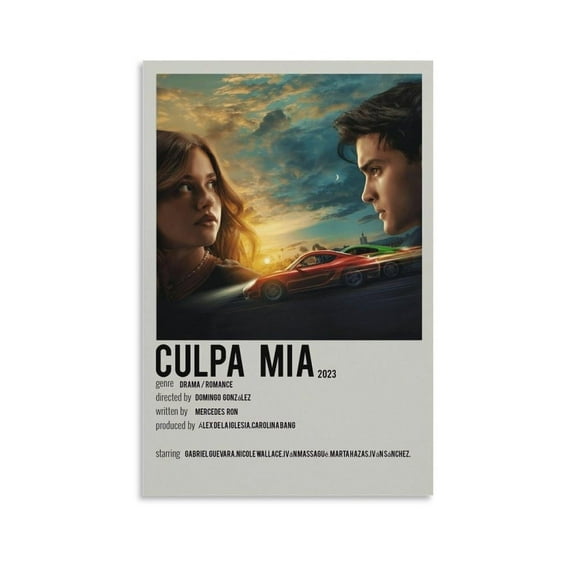 Culpa Mia TV Drama Canvas Wall Art Posters For Room Aesthetic And Decor Poster For Bedroom Living Room Bathroom Kitchen Office Decor
