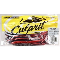 Culprit 7.5" Original Worm Red Shad, 18 Count