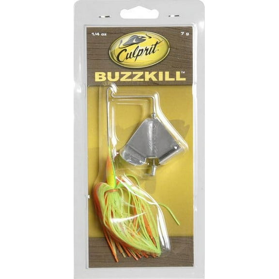 Culprit Fishing Topwater Freshwater Lure 124 Original Buzzkill 1/4oz Fire Tiger