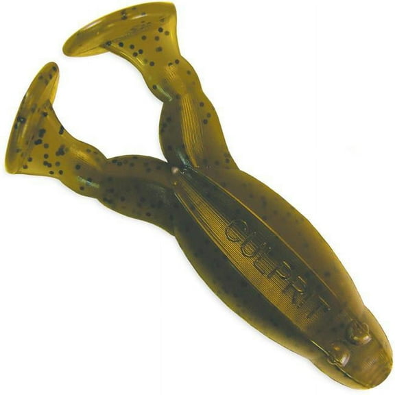 Culprit IF405-J2 5 in. Incredi Frog Green Pumpkin Fishing Lure - Pack of 5