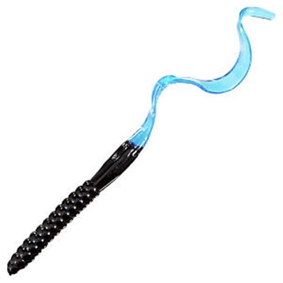 Culprit Original Worm 10" Black/Blue Tail 10Pk - C107-26