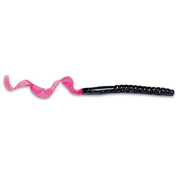 Culprit Original Worm 7-1/2" Black/Fire Tail