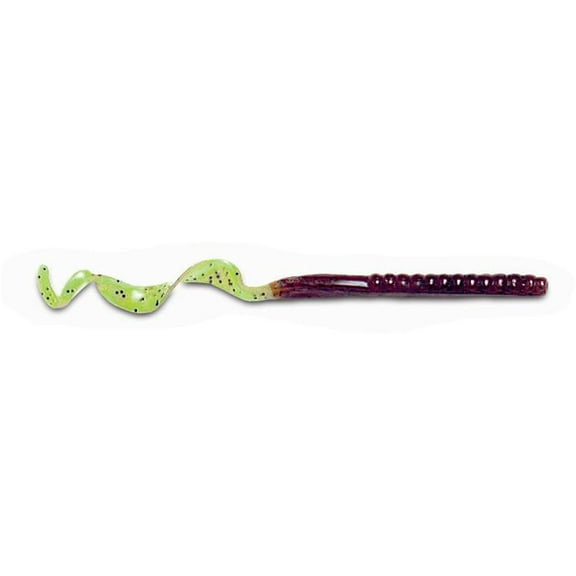 Culprit Original Worm 7-1/2" Pumpkin Seed/Chartreuse Tail