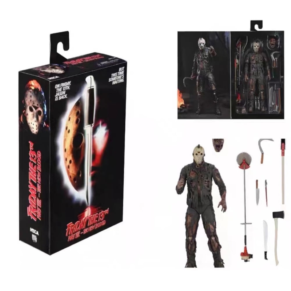 NECA Friday The 13th Jason Voorhees 7 Cult Classics Action Figure Toy Box  Gift