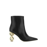 Cult Gaia Woman Black Leather Zelma Ankle Boots