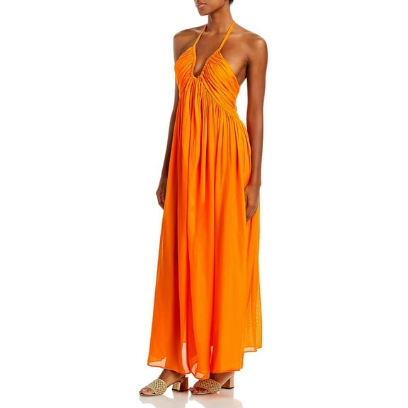 Cult Gaia Womens Sloane Halter Dress Cover-Up
