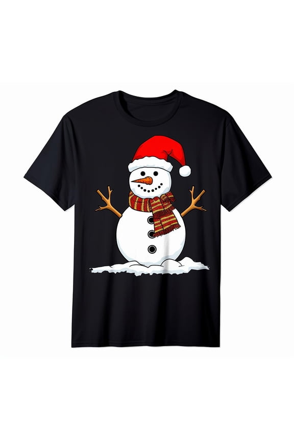Cult Snowman Graphic Tee Men's Unique Winter Holiday T-Shirt