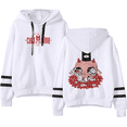 thumbnail image 1 of Cult of The Lamb Fashion Merch graphic hooded  drawstring pocketless  sweatshirt men/women pullover, 1 of 6