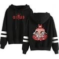 thumbnail image 1 of Cult of The Lamb Fashion Merch graphic hooded  drawstring pocketless  sweatshirt men/women pullover, 1 of 6