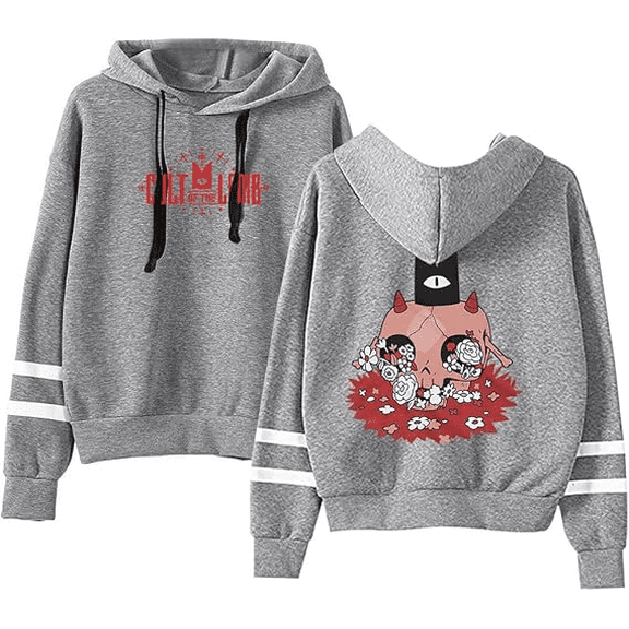 Cult of The Lamb Fashion Merch graphic hooded  drawstring pocketless  sweatshirt men/women pullover