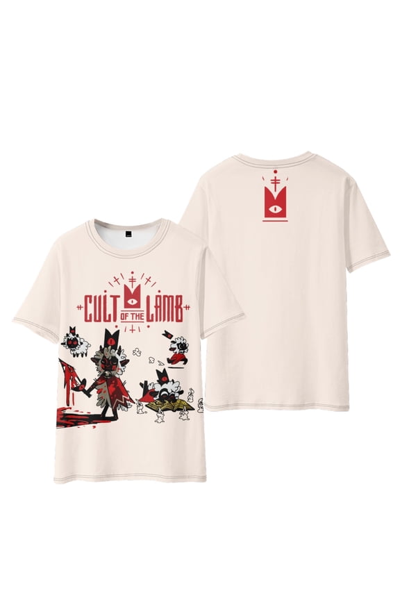 Cult of The Lamb Merch T-Shirt Tee Cosplay For Men/Women Sweatshirt Short New Game Logo CultLamb Cos Tshirt Top