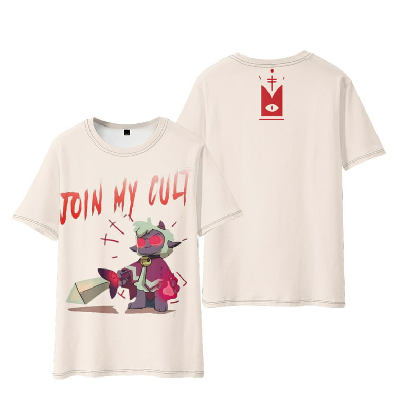 Cult of The Lamb Merch T-Shirt Tee Cosplay For Men/Women