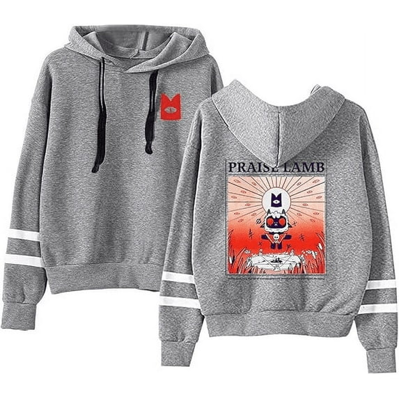 Cult of The Lamb Merch cosplay game graphic hooded drawstring pocketless sweatshirt men/women pullover