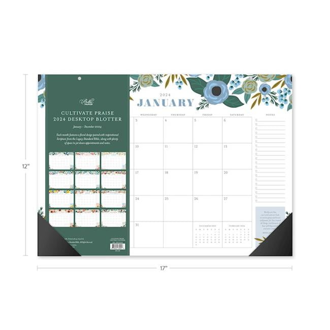 Cultivate Praise 2024 Desktop Blotter Calendar