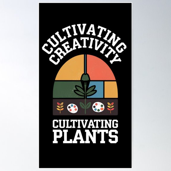 Cultivating Creativity Cultivating Plants | Addition-02 | White Colour Poster Wall Art, Modern Wall Decor For Living Room Bedroom, 16x24 UNFRAMED