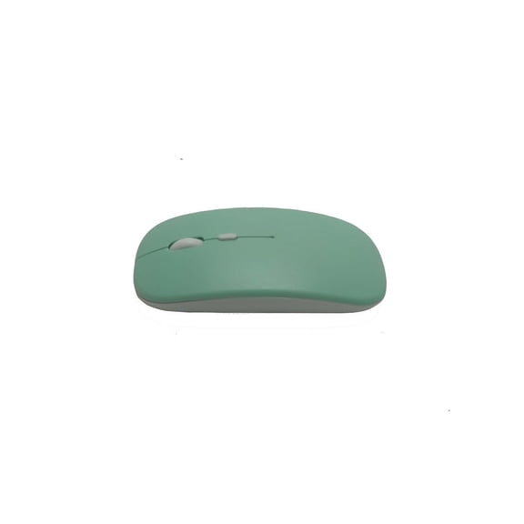 Cultronic silent wireless rechargeable mouse, 2.4GHz with USB receiver, compatible with laptop desktops.Green