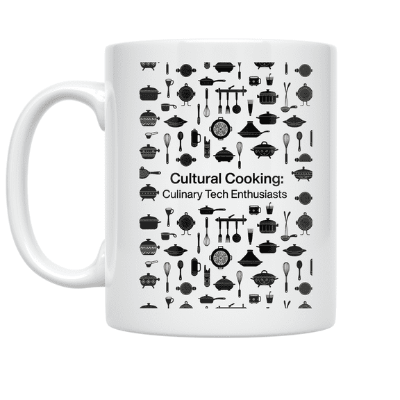 Cultural Cooking Culinary Tech Enthusiasts - Kitchen Gadget Lovers - 11 oz Ceramic Coffee Mug