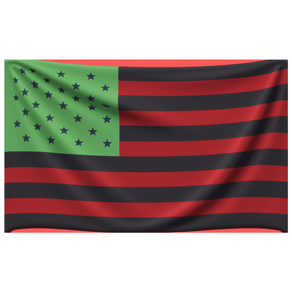 Cultural Design African American Heritage Historical Symbolism Flag Banner for Cultural Events Educational Displays Community Gatherings