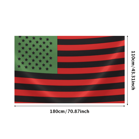 Cultural Design African American Heritage Historical Symbolism Flag Banner for Cultural Events Educational Displays Community Gatherings