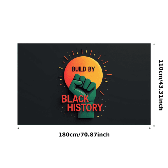 Cultural Design Black History Banner Empowerment Artwork Inspirational Quotes Decorative Poster for Educational Events Community Gatherings Historical Exhibitions