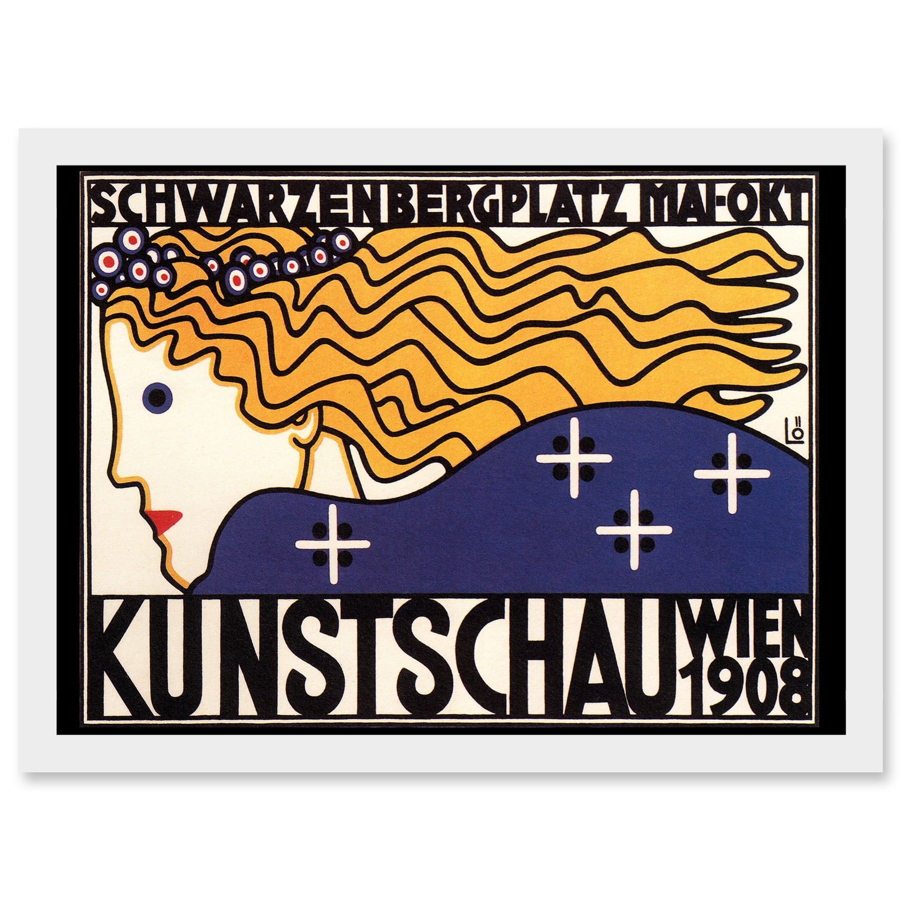 Cultural Exhibition Vienna Austria Kunstschau Wien 1908 Vintage Advert