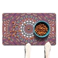 thumbnail image 1 of Cultural Fusion Mandala Pet Mat - Non-Slip Food/Water Catcher with Artistic Geometric Patterns, Soft Yet Sturdy Layered Design, 1 of 3