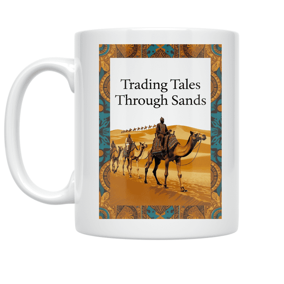 Cultural Trade Routes Camel Caravan - Travel Enthusiast - 11 oz Ceramic Coffee Mug