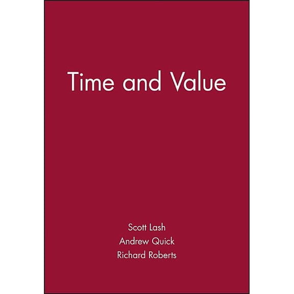 Cultural Values S Time and Value, (Paperback)