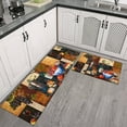 thumbnail image 1 of Culturalnav Red Wine Kitchen Mat Set of 2 Non Slip Kitchen Runner Rug Throw Rugs Indoor/Outdoor Floor Mat for Home Kitchen-17*24 + 17*47 inches, 1 of 5