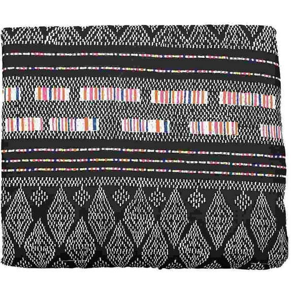 Culture Clash Black & White Geometric Twin XL Bed In a Bag Comforter Dorm Set