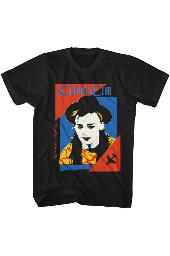 Culture Club Boy George Japan Men's T Shirt (Black, AdultS)