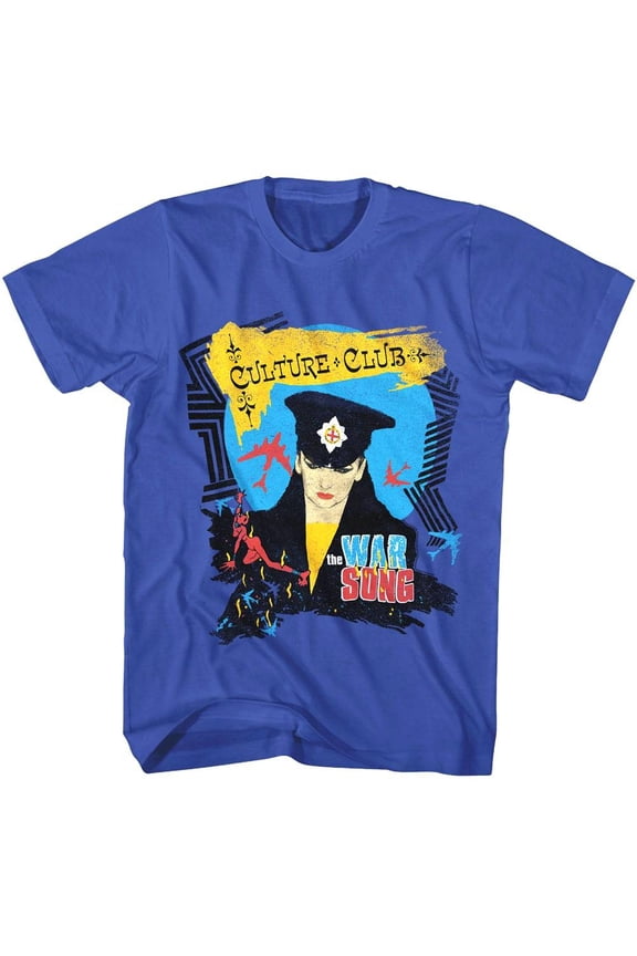 Culture Club The War Song Men's T Shirt (Blue, AdultL)