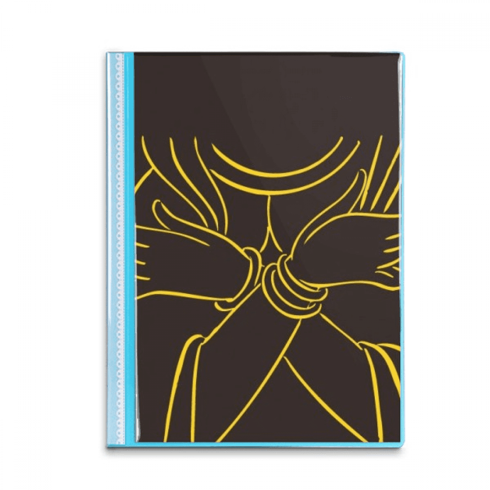 Drawing Pattern Protector Culture Hand Bust Pattern Book Sheet Protectors Portfolio Binder Folder ...
