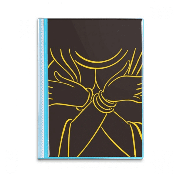 Culture Hand Bust Pattern Book Sheet Protectors Portfolio Binder Folder