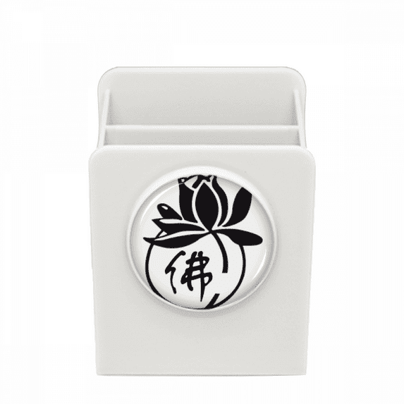 Culture Lotus Character Figure Desk Pencil Holder Cup Pen Organizer