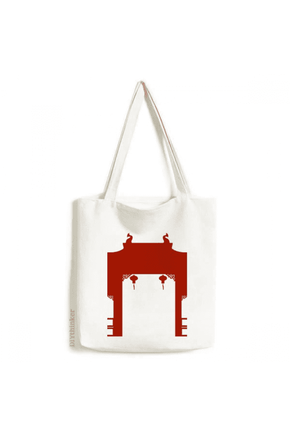 Culture Outline Illustration Pattern Tote Canvas Bag Shopping Satchel Casual Handbag