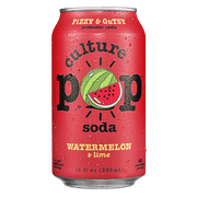 Culture Pop Soda Watermelon, Probiotic Soda, 12 fl oz