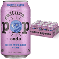 thumbnail image 1 of Culture Pop Sparkling Probiotic Soda, Wild Berries, 12 Pack, 12 Fl Oz Cans, 1 of 10
