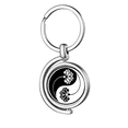 thumbnail image 1 of Culture Yin-yang Flower Rotating Keychain Metal Keyring Holder, 1 of 2