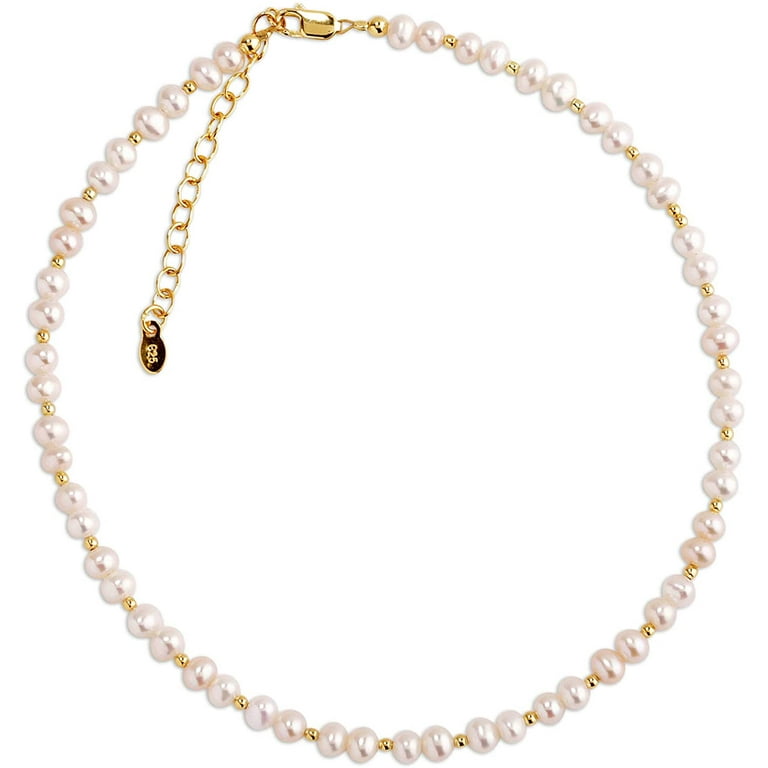 Cultured Pearl Necklace for Girls 14K Gold Plated Special