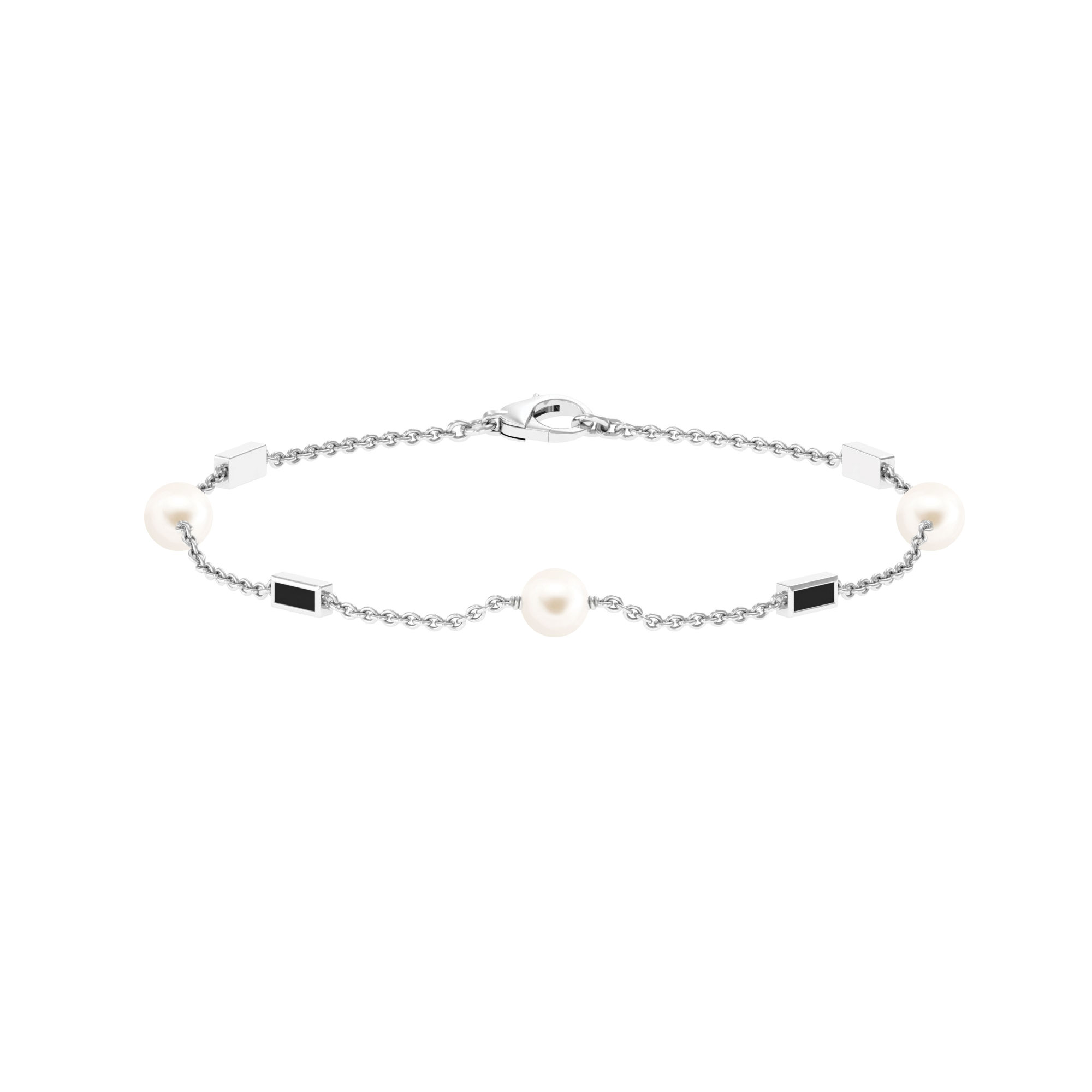 Paialco Freshwater Cultured Baroque Pearls Stretch Bracelet – 8-9mm, Natural White