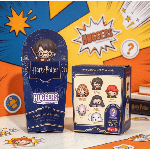 Culturefly Harry Hug Me Huggers Mini Figure, Decorative Hugger Mini Figure, Wizard Character Resin Statue for Vase Rim Decoration, Desktop Collectible Ornament