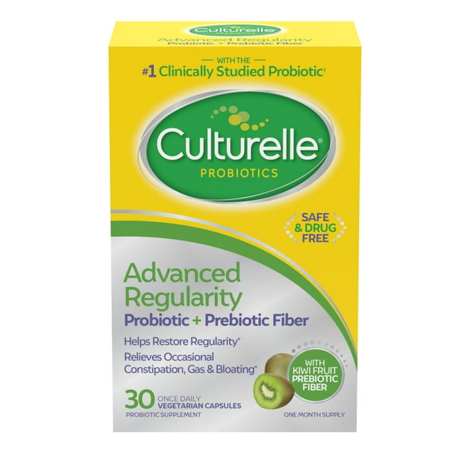 Culturelle Advanced Regularity Probiotic and Prebiotic Fiber, Kiwi