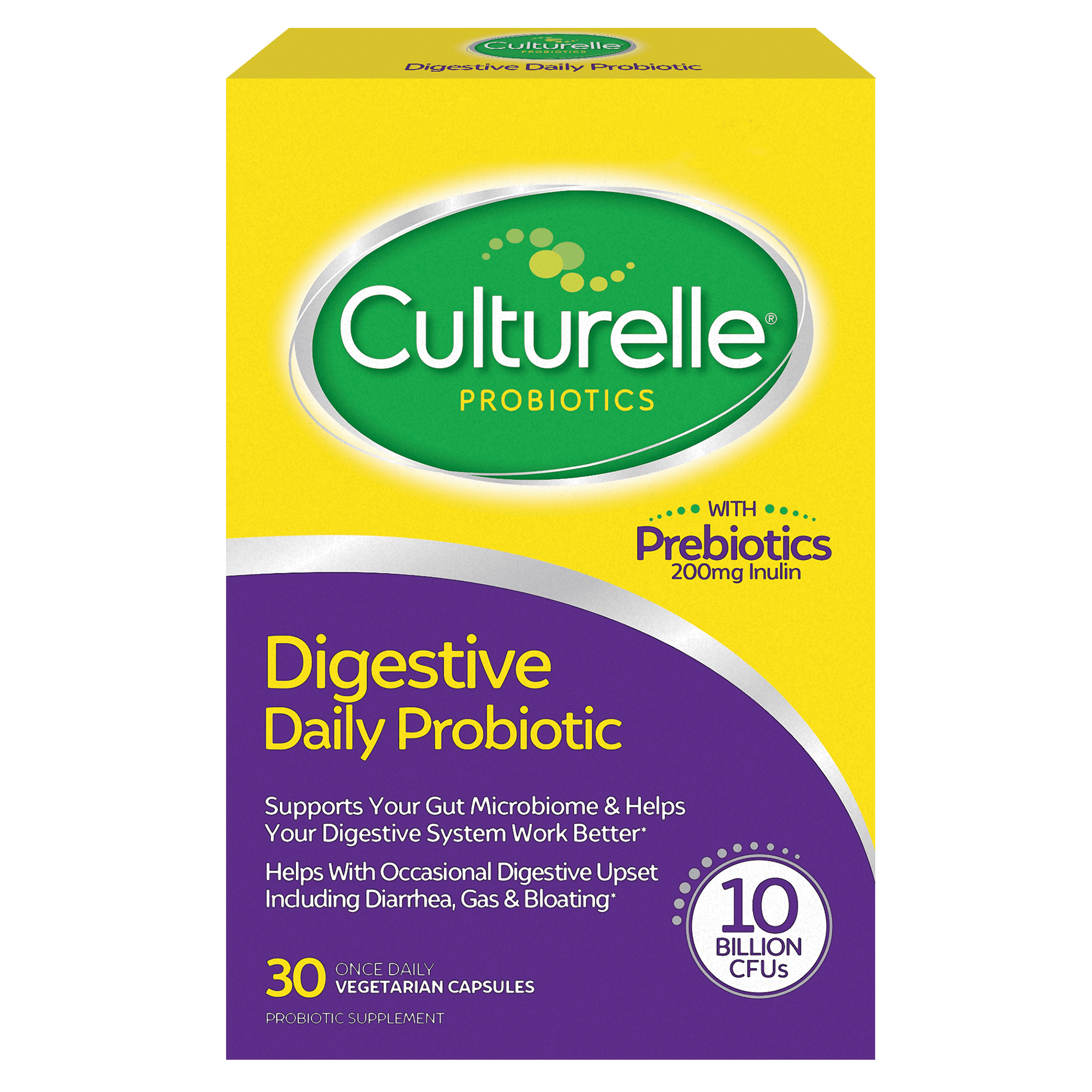 Culturelle Daily Probiotic Capsules For Men and Women, 30 Count
