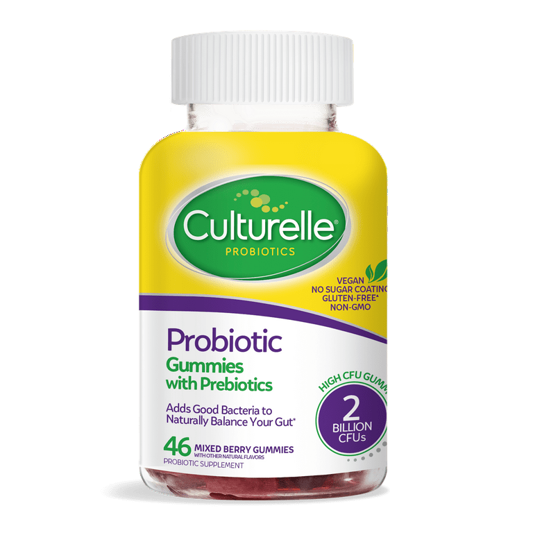 Culturelle Daily Probiotic Supplement Gummies with Prebiotic, 46
