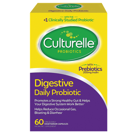 Culturelle Digestive Daily Probiotic, 10 Billion CFUs Capsules, 60 Count
